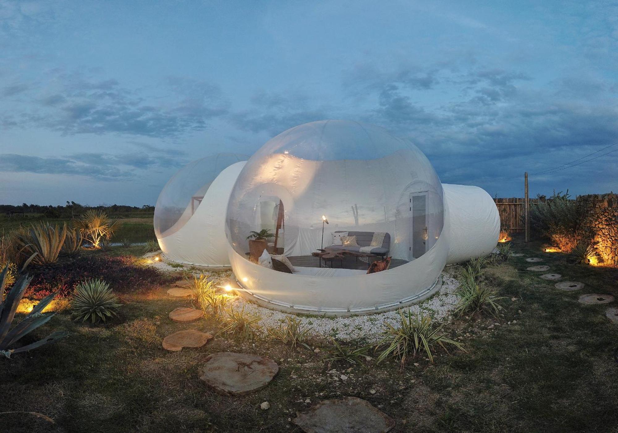 Green Land Bubble Glamping By Mint 카바레테 객실 사진