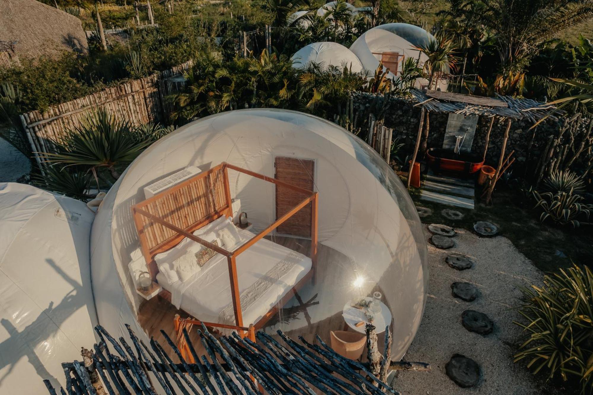 Green Land Bubble Glamping By Mint 카바레테 외부 사진